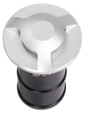 S-AS1-060370-SPOT AU SOL LED ROND FIXE 3 FACES IP54 COB 220V OPTICA
