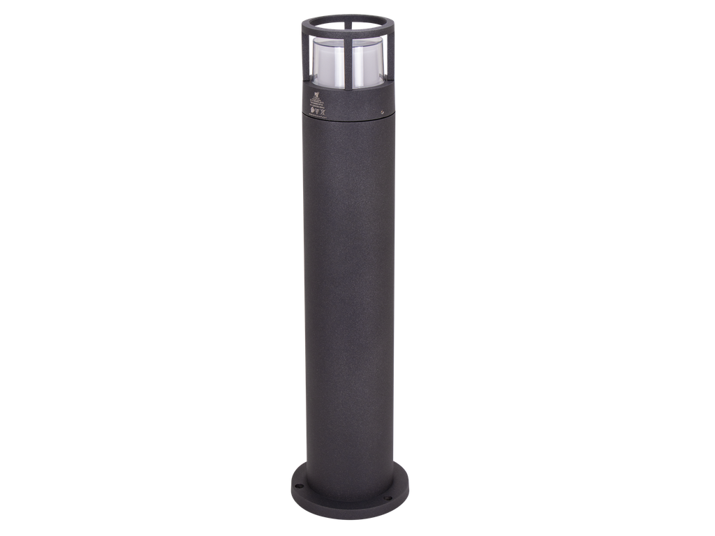 [32-3-WENIA-613] 32-3-WENIA-613-BORNE JARDIN LED IP54 H60CM 220V (7W, 3000K, GRIS FONCE)