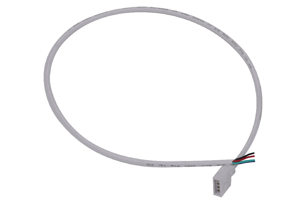 26-RONY-3821-CONNECTEUR RGB POUR RUBAN LED NEON SILICONE 360°50CM RONY