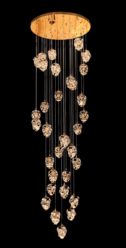 804-KACEY-033-LUSTRE LED 220V D800*3000MM KACEY