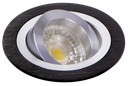 22-1-FUEVA-R-BK-SPOT MR16 A ENCASTRER ROND ORIENTABLE ALUMINIUM
