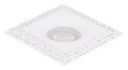 S-LUX-121769-SPOT MR16 A ENCASTRER CARRE ALUMINIUM+CRISTAL PRINYA