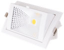 S-PS4-344040-SPOT LED A ENCASTRER RECTANGULAIRE ORIENTABLE COB 220V BINEDIA