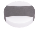 [J-AP4-311233] J-AP4-311233-APPLIQUE LED D'EXTERIEUR ROND IP54 220V MOONZA (2*6W, 3000K, GRIS FONCE)