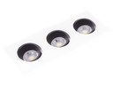22-1-OSTANIA-3BN-SPOT 3*GU10 A ENCASTRER RECTANGULAIRE ORIENTABLE PVC
