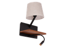 801-AMSONIA-001-APPLIQUE E27+USB+ LED 2W METAL L260 H550