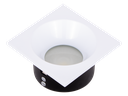 221-EMILIO-2201- SPOT GU10 ALUMINIUM CARRE  FIXE ETANCHE IP65