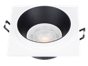 221-FICUS-240-CADRE SPOT MR16 FIXE A ENCASTRER CARRE ALUMINIUM