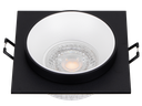 221-FICUS-233-CADRE SPOT GU10 FIXE A ENCASTRER CARRE ALUMINIUM