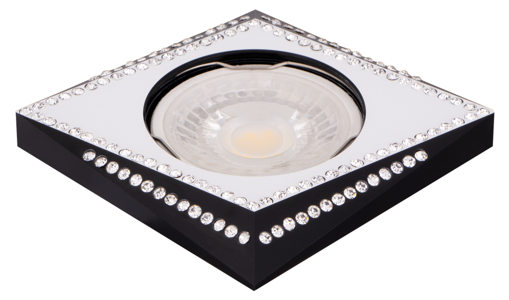 S-LUX-241695-SPOT MR16 A ENCASTRER CARRE ALUMINIUM+CRISTAL XENYA