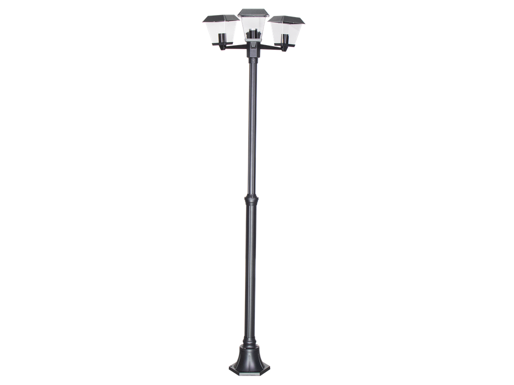 [J-PO10-212702] J-PO10-212702-POTEAU JARDIN 3*E27 220V 2METRES KOLONYA (NOIR MAT)