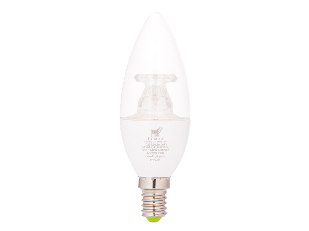 1029-MALTA-2073 LAMPE C38 CRISTAL FLAMME E14 220V