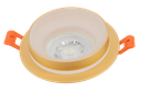 221-OXALIS-6115-SPOT MR16 ROND FIXE ALUMINIUM+ACRYLIQUE