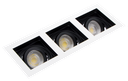S-YLD-941007-SPOT 3*MR16 A ENCASTRER RECTANGULAIRE ORIENTABLE ALUMINIUM RENOKA