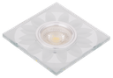 S-VI4-137900-SPOT MR16 A ENCASTRER CARRE GLASS + LED 3W DRINKA