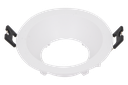 221-LAZANO-110- SPOT ROND FIXE RETRAIT PVC BLANC IP20