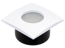 221-EZIO-2201- SPOT GU10 ALLUMINUM CARRE FIXE ETANCHE IP65